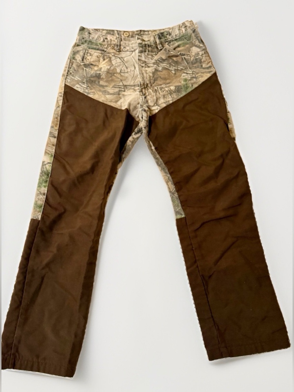 Wrangler ProGear Pants Mens 32x32 Brown Realtree Camo Brush Guard Hunting Field